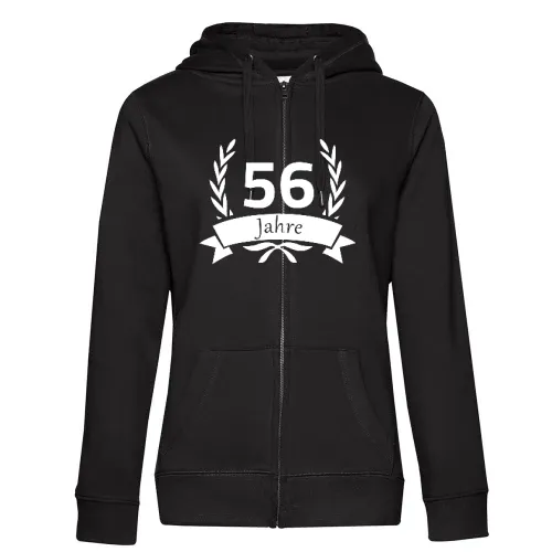 56 Geburtstag im Lorbeerkranz Frauen Hoodie
