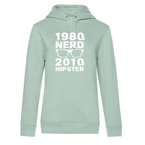 80s Nerd 2010s Hipster Frauen Hoodie 80s Nerd 2010s Hipster Hoodie