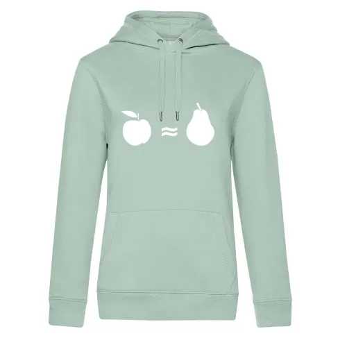 Äpfel mit Birnen vergleichen Frauen Hoodie