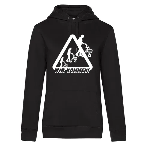 Achtung Rollatoren Wir kommen Hoodie Frauen Queen Hooded