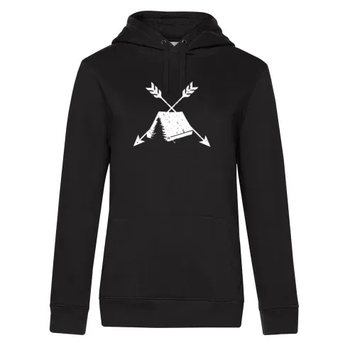 Achtung Zelten Pfeile Camping T-Shirt Geschenkidee Hoodie