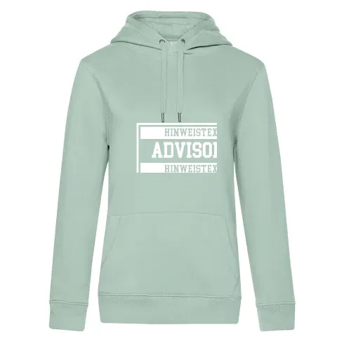 Advisory Hinweis Label  Hoodie Frauen Queen Hooded