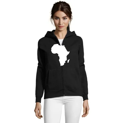 Afrika der schwarze Kontinent Frauen Hoodie