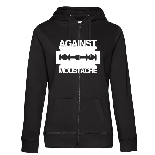 Against Mustache Rasierklinge Frauen Hoodie