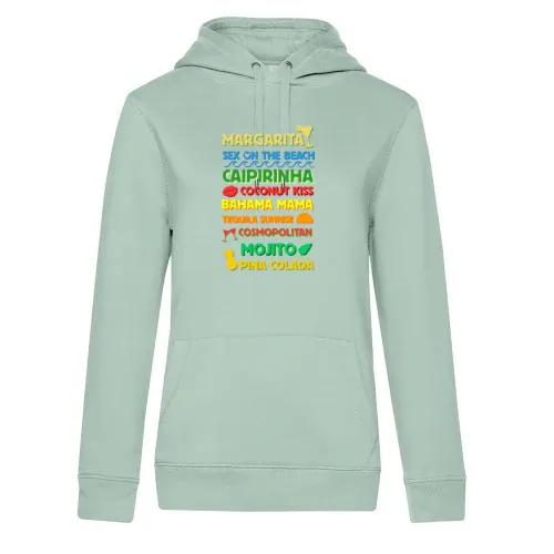 Alkoholische Cocktails Hoodie Frauen Queen Hooded