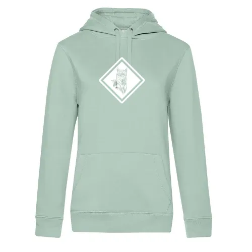 Alpaka Symbol Schild Warnschild Bild Frauen Hoodie