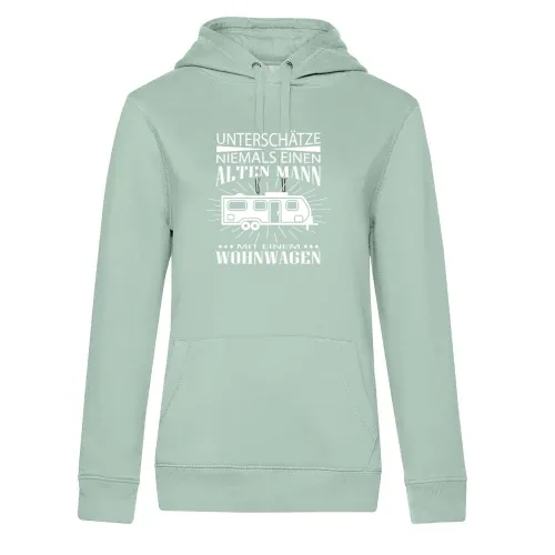 Alter Mann mit Wohnwagen Camping Rentner Frauen Hoodie Alter Mann mit Wohnwagen Camping Rentner Hoodie