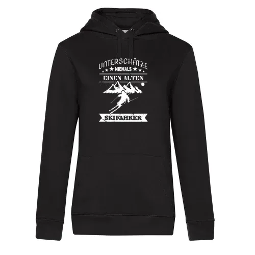 Alter Skifahrer Vater schneller Ski Dad Hoodie