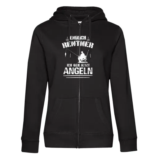 Angel Rente Angler Rentner Geh Jetzt Angeln Spruch Frauen Hoodie