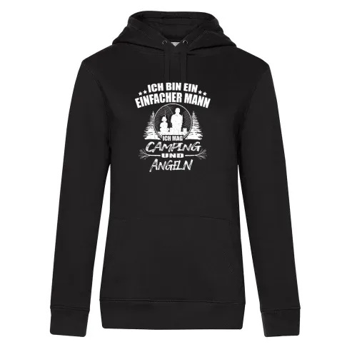 Angler Camping Camper Angeln Einfacher Mann Spruch Hoodie
