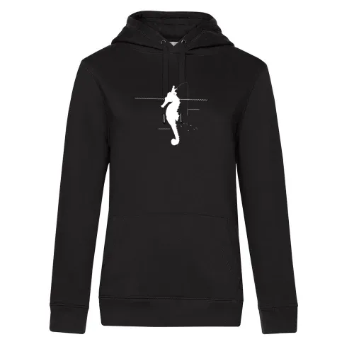 Angler Fischer Seepferdchen Seepferd Insel Motiv Frauen Hoodie