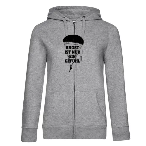 Angst ist nur ein Gefühl - Fallschirmjäger Spruch Frauen Hoodie