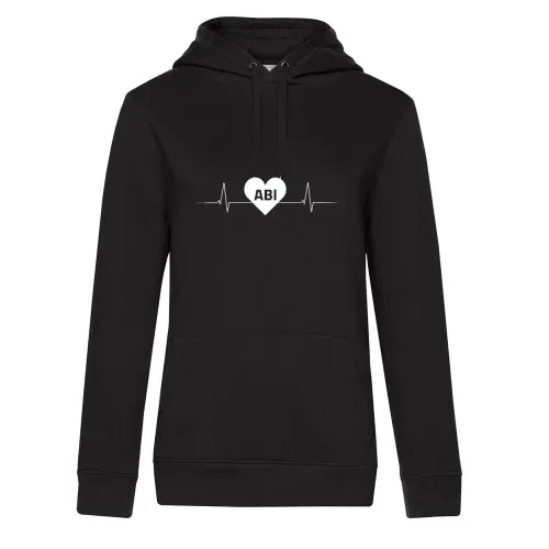 Anhalt, Bitterfeld ABI Nummernschild Herzschlag Hoodie Frauen Queen Hooded