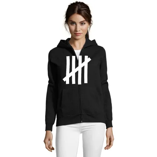 Anstreich Striche als Zaun Frauen Hoodie