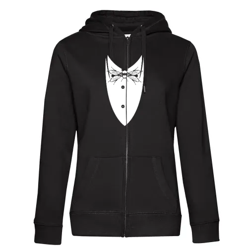 Anzug Hemd mit Stubenfliege Frauen Hoodie