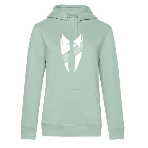 Anzug mit Kragen und Reifenprofil Hoodie Frauen Queen Hooded