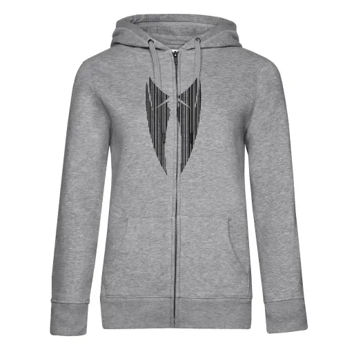 Anzug mit Krawatte in Strichcode Frauen Hoodie