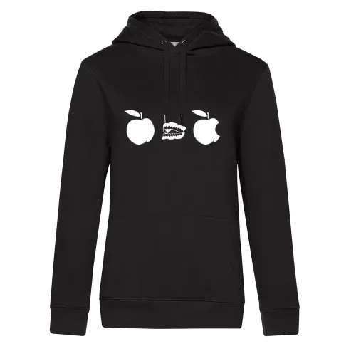 Apfel Gebiss Evolution Frauen Hoodie