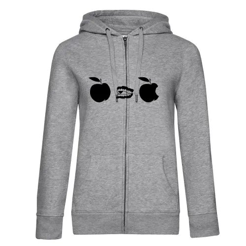 Apfel Gebiss Evolution Frauen Hoodie