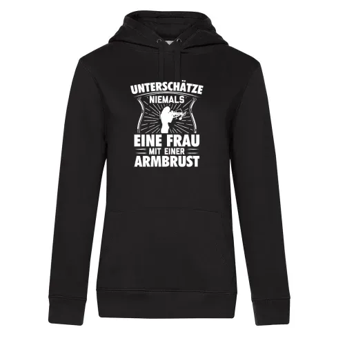 Armbrust Bogenschießen Bogensport Schützin Frauen Hoodie Armbrust Bogenschießen Bogensport Schützin Hoodie