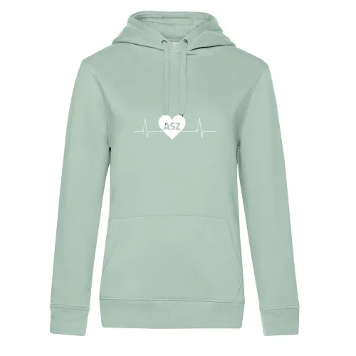 Aue, Schwarzenberg ASZ Nummernschild Herzschlag Frauen Hoodie Aue, Schwarzenberg ASZ Nummernschild Herzschlag Hoodie