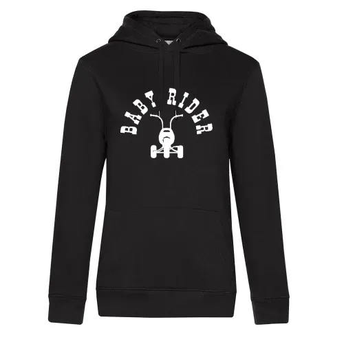 Baby Rider Dreirad Hoodie Frauen Queen Hooded