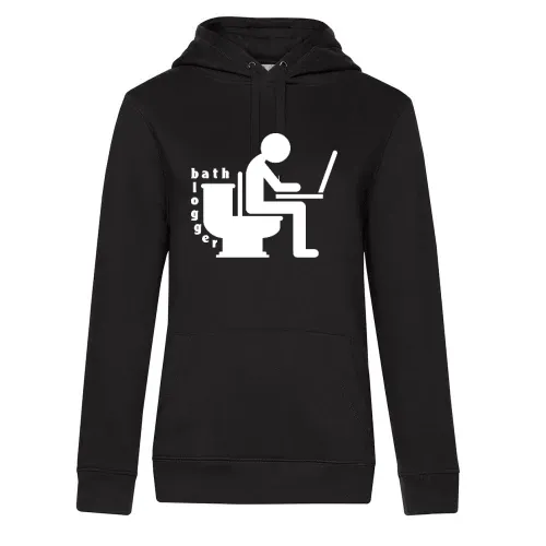 Bad Blogger auf Toilette Frauen Hoodie