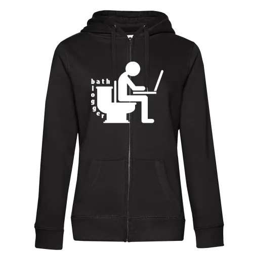 Bad Blogger auf Toilette Frauen Hoodie
