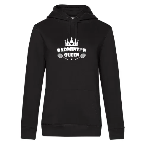 Badminton Queen Federball Badmintonspielerin Hoodie Frauen Queen Hooded