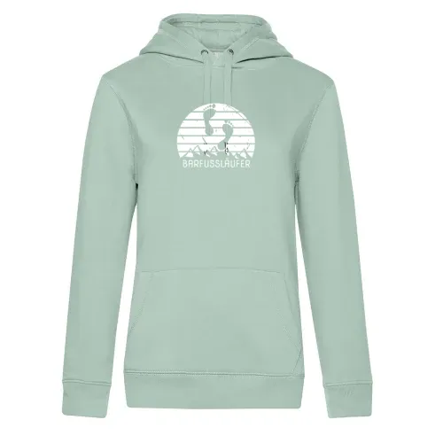 Barfussläufer Barfuss Retro Barfuß Berge Vintage Frauen Hoodie