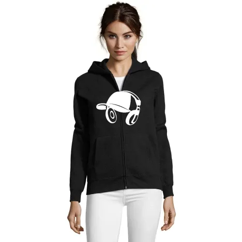 Basecap mit Kopfhörer Frauen Hoodie