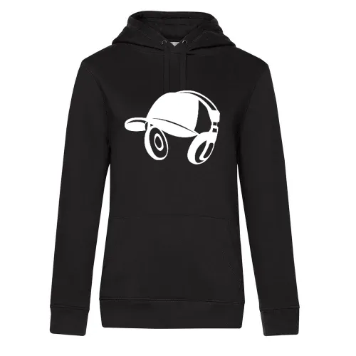 Basecap mit Kopfhörer Hoodie Frauen Queen Hooded