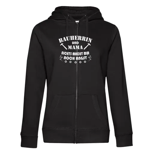Bauherr Hausbau Baustelle Bauherrin Mama Spruch Frauen Hoodie