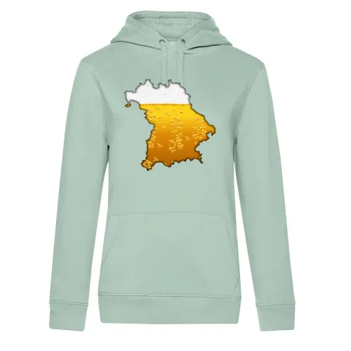 Bayern mit Bier Hoodie Frauen Queen Hooded