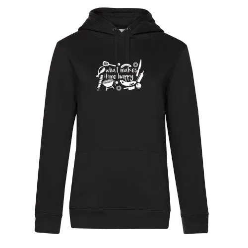 BBQ Makes Me Happy - Grillmeister Grillen Geschenk Frauen Hoodie BBQ Makes Me Happy - Grillmeister Grillen Geschenk Hoodie