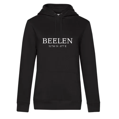 Beelen Koordinaten Hoodie Frauen Queen Hooded