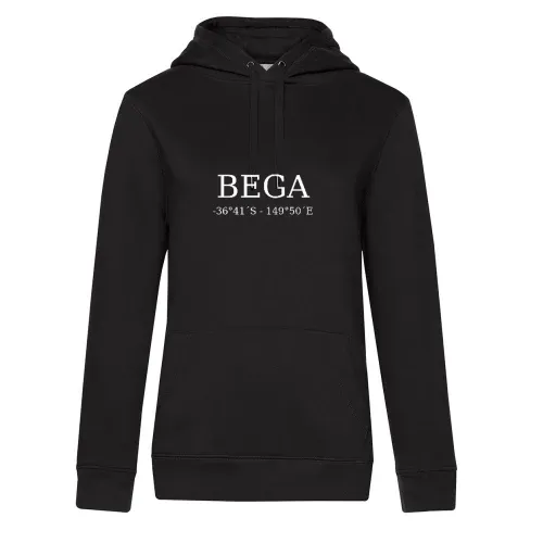 Bega Koordinaten Hoodie Frauen Queen Hooded