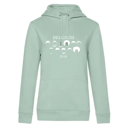 Belgien 2018 Fussball Hoodie Frauen Queen Hooded