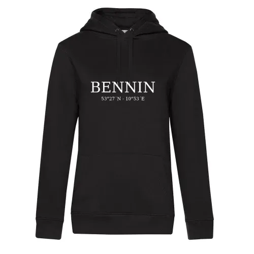 Bennin Koordinaten Frauen Hoodie Bennin Koordinaten Hoodie