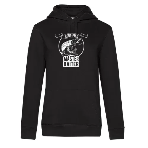 Bescheinigter Köder Meister Hoodie Frauen Queen Hooded