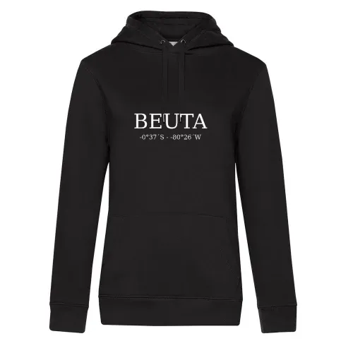 Beuta Koordinaten Frauen Hoodie Beuta Koordinaten Hoodie