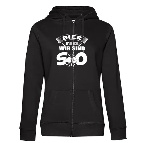Bier und Ich Wir Sind SO Bierzelt Bierfest Dorffest Frauen Hoodie