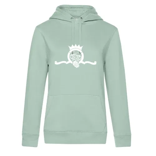 Bierkrone mit Hopfen Hoodie Frauen Queen Hooded
