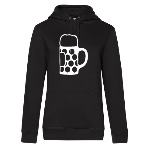 Bierkrug Hoodie Frauen Queen Hooded