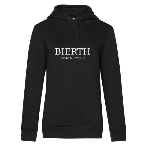 Bierth Koordinaten Hoodie Frauen Queen Hooded