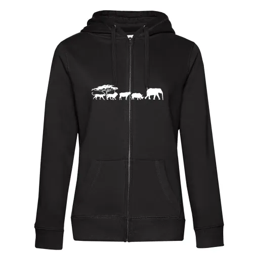 Big Five in der Savanne Frauen Hoodie