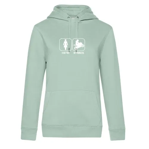 Biker Frau Design für Ehemann Hoodie