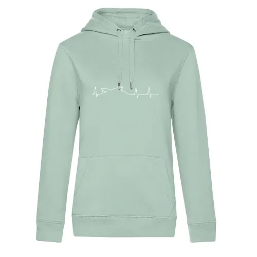 Biker Herzschlag Hoodie