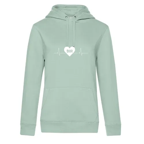Birkenfeld BIR Nummernschild Herzschlag Frauen Hoodie Birkenfeld BIR Nummernschild Herzschlag Hoodie
