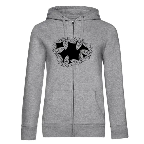 Blätterloch im Dschungel Frauen Hoodie